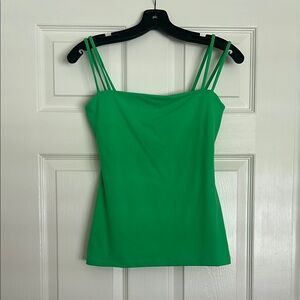 Susana Monaco Green Spaghetti Strap Top